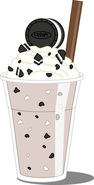 Cookie and cream frappe